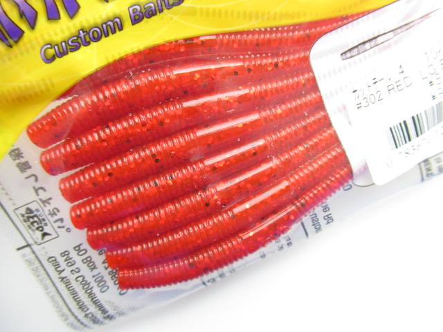 Zoom Trick Worm - Red Bug Shad